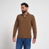 Jack Pyke Ashcombe 100% Lambswool Zipknit Barley