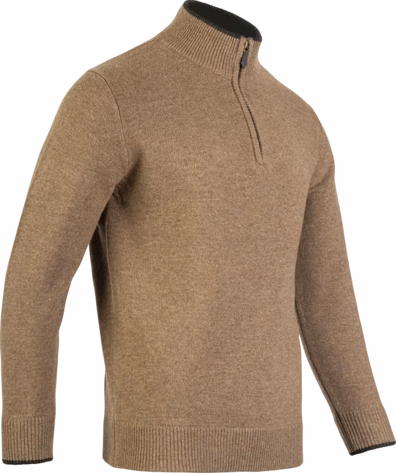 Jack Pyke Ashcombe 100% Lambswool Zipknit Barley Jack Pyke Ashcombe 100% Lambswool Zipknit Barley