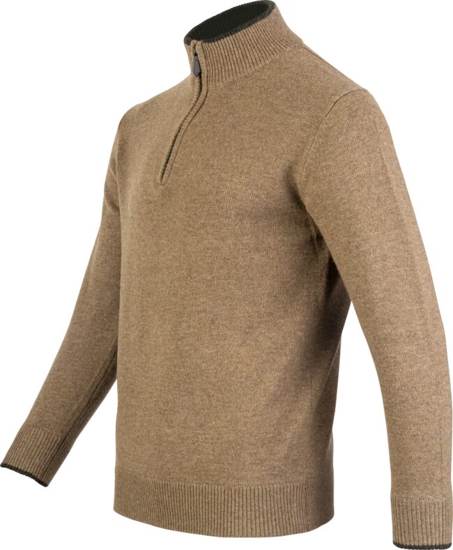 Jack Pyke Ashcombe 100% Lambswool Zipknit Barley Jack Pyke Ashcombe 100% Lambswool Zipknit Barley