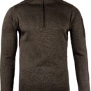 Jack Pyke Melange Quarter Zip Fleece Brown Fleck