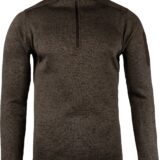 Jack Pyke Melange Quarter Zip Fleece Brown Fleck