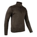 Jack Pyke Melange Quarter Zip Fleece Brown Fleck