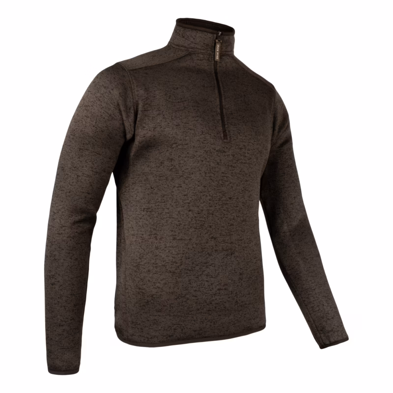 Jack Pyke Melange Quarter Zip Fleece Brown Fleck Jack Pyke Melange Quarter Zip Fleece Brown Fleck