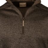 Jack Pyke Melange Quarter Zip Fleece Brown Fleck
