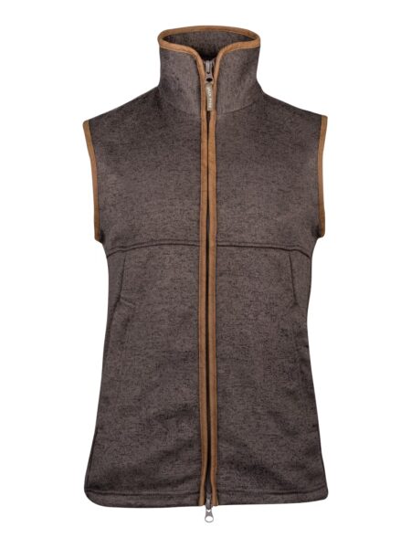 Jack Pyke Melange Fleece Gilet Brown Fleck
