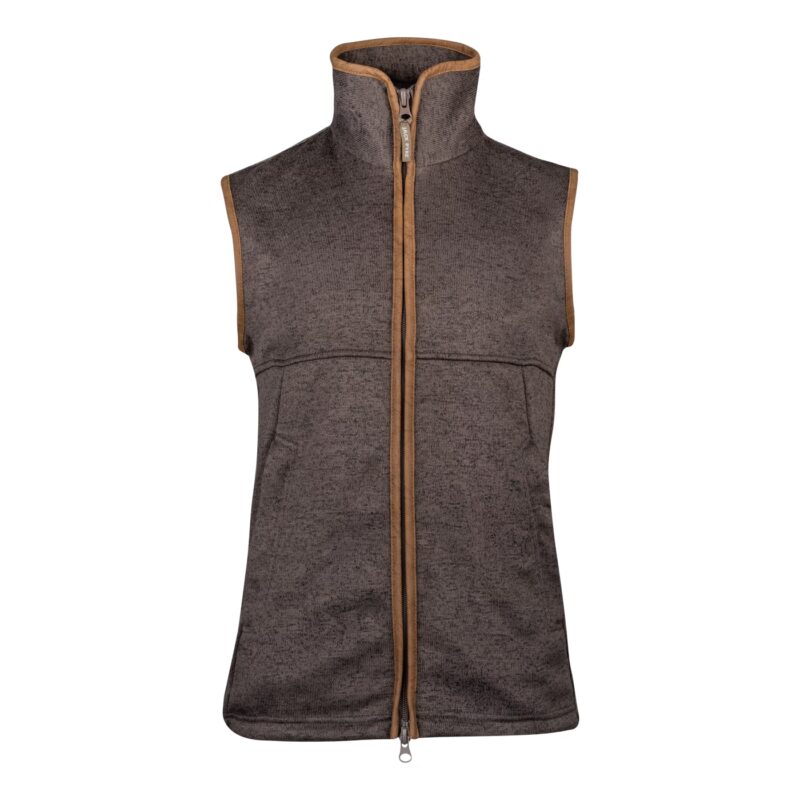 Jack Pyke Melange Fleece Gilet Brown Fleck