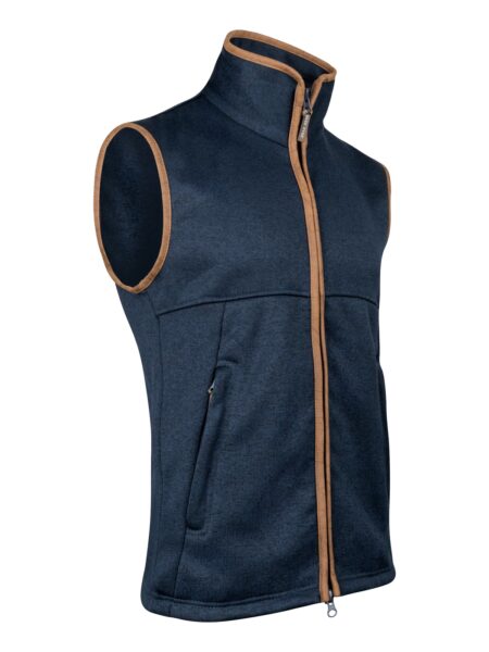 Jack Pyke Melange Fleece Gilet Navy Fleck