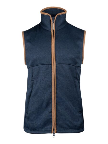 Jack Pyke Melange Fleece Gilet Navy Fleck