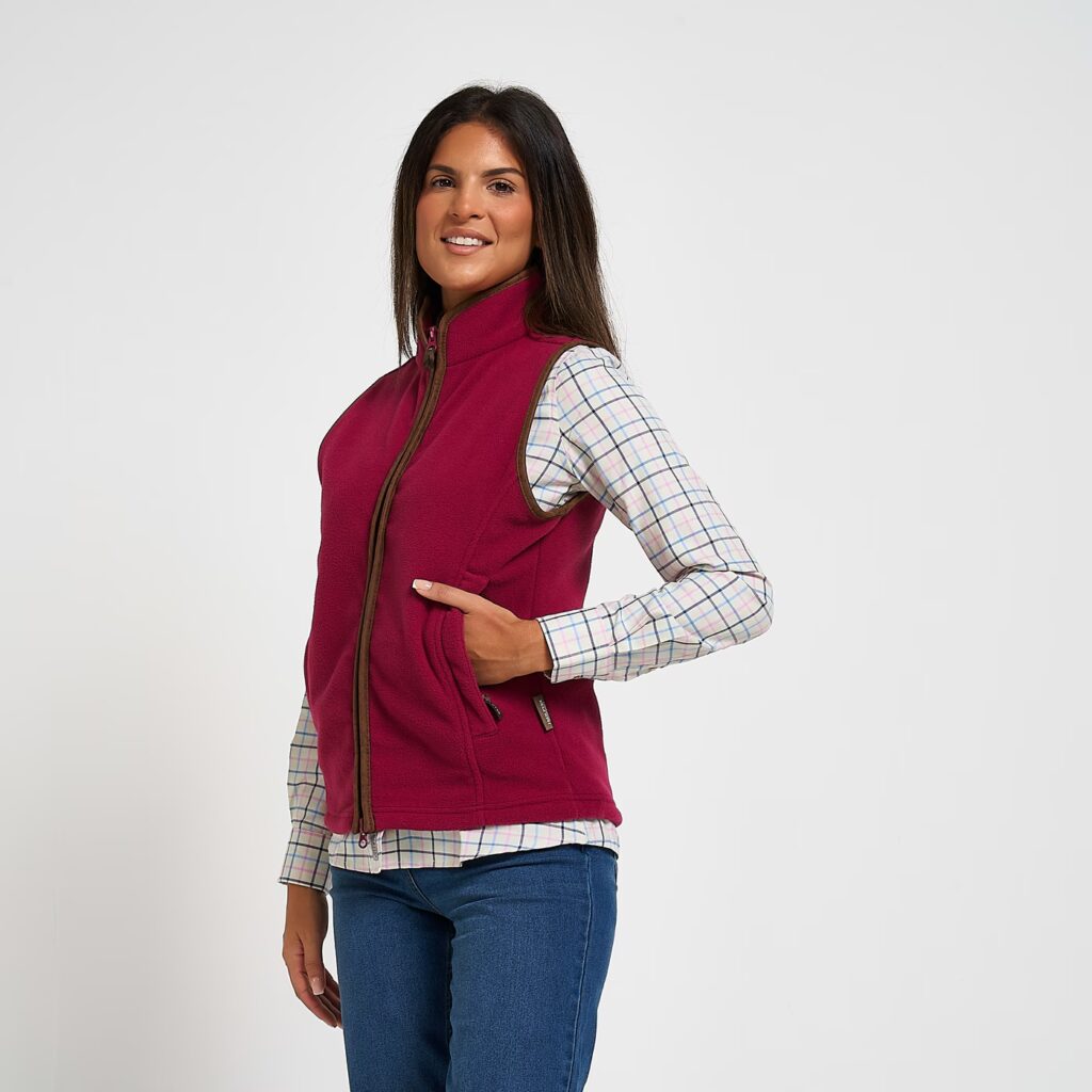 Jack Pyke Ladies Countryman Fleece Gilet Roselle