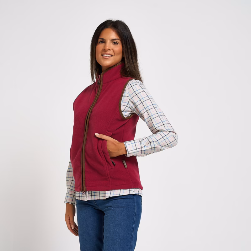 Jack Pyke Ladies Countryman Fleece Gilet Roselle