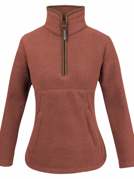 Jack Pyke Ladies Half Zip Sherpa Fleece Pullover