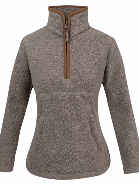 Jack Pyke Ladies Half Zip Sherpa Fleece Pullover