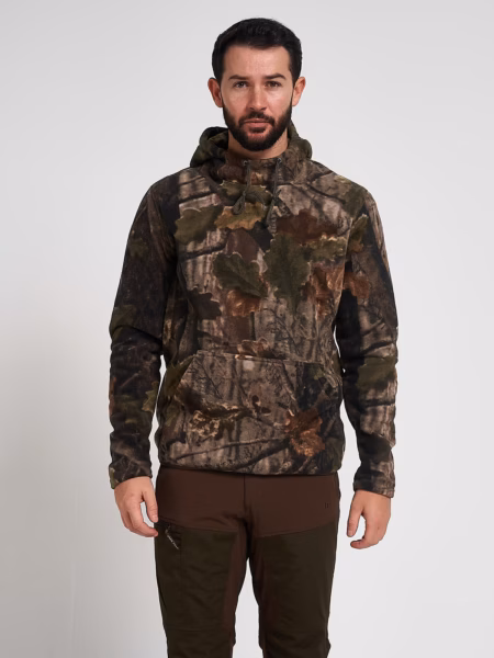 Jack Pyke fieldman fleece hoodie in evo - model front