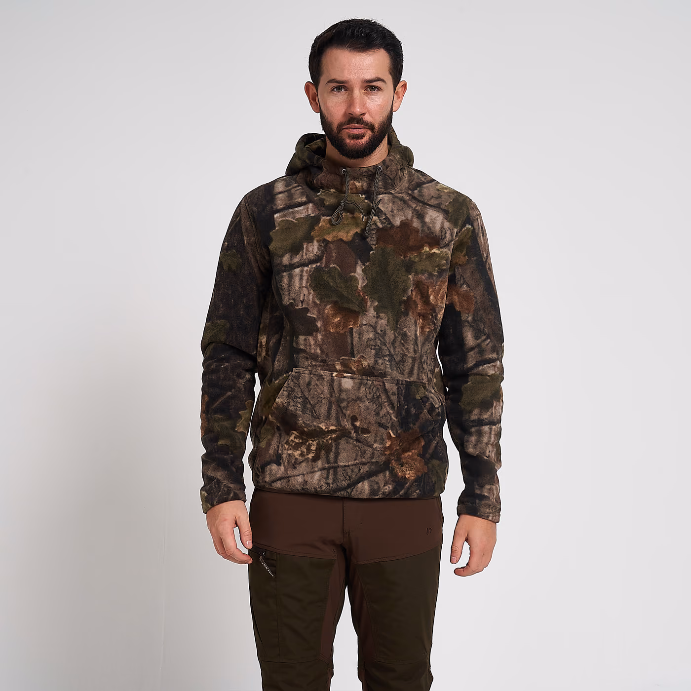 Jack Pyke fieldman fleece hoodie in evo - model front