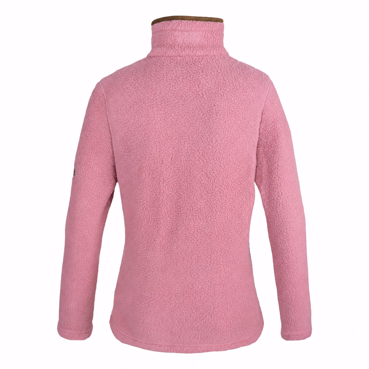 jack-pyke-ladies-half-zip-sherpa-fleece-pullover-dusty-pink-rear-white Jack Pyke Ladies Half Zip Sherpa Fleece Pullover in Dusty Pink - rear