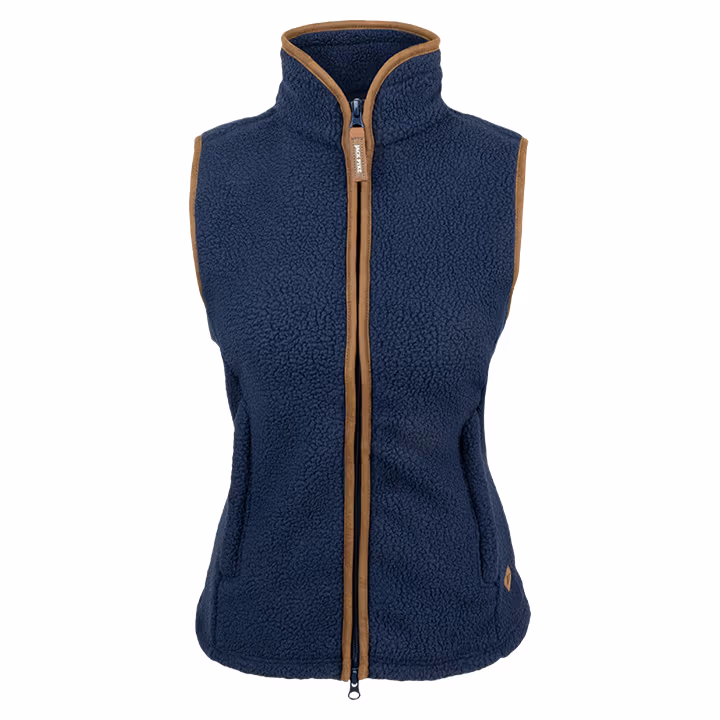 Jack Pyke Ladies Sherpa Fleece Gilet in Navy Jack Pyke Ladies Sherpa Fleece Gilet in Navy