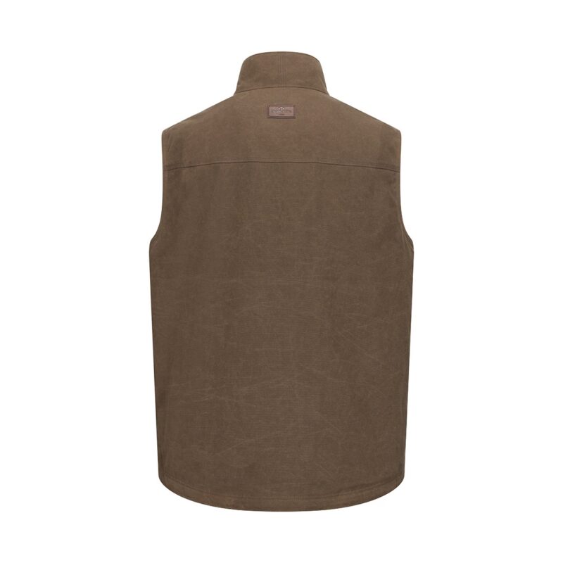 Hoggs of Fife Balfour Padded Waxed Canvas Gilet Hoggs of Fife Balfour Padded Waxed Canvas Gilet