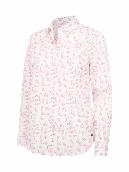Hoggs of Fife Hare Ladies Cotton Twill Print Shirt