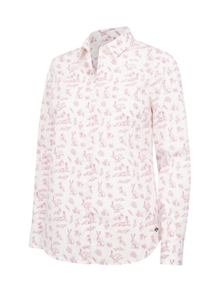 Hoggs of Fife Hare Ladies Cotton Twill Print Shirt