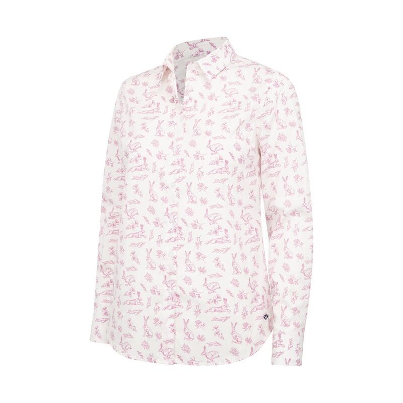 Hoggs of Fife Hare Ladies Cotton Twill Print Shirt