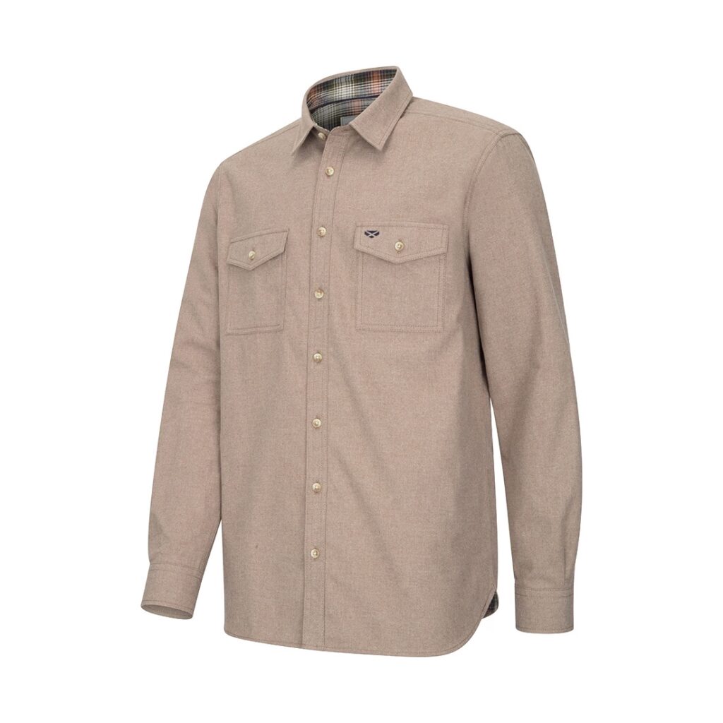 Hoggs of Fife Moy Brushed Cotton Moleskin Shirt