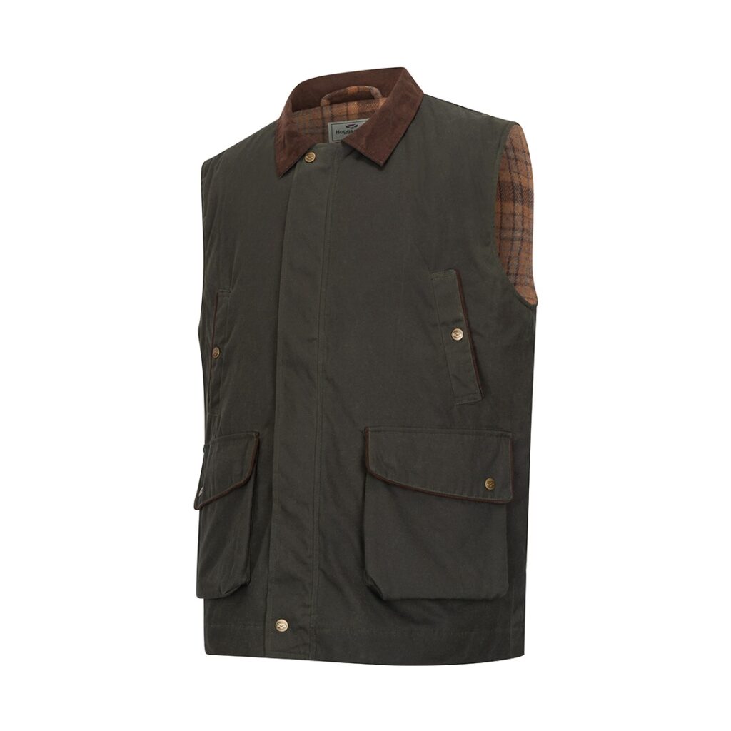 Hoggs of Fife Maxton Padded Waxed Cotton Gilet