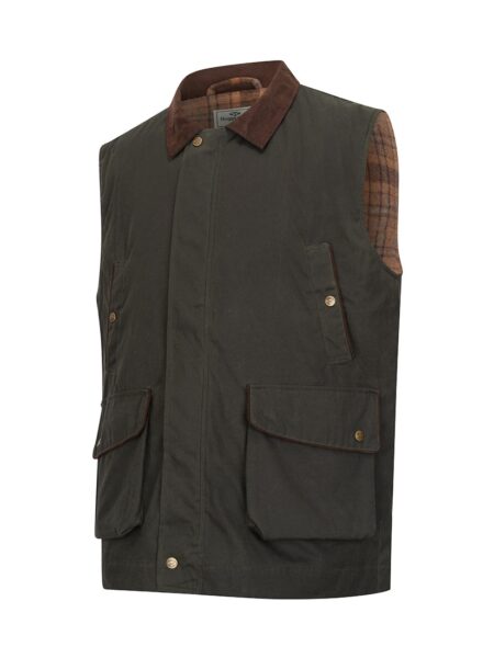 Hoggs of Fife Maxton Padded Waxed Cotton Gilet