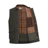 Hoggs of Fife Maxton Padded Waxed Cotton Gilet