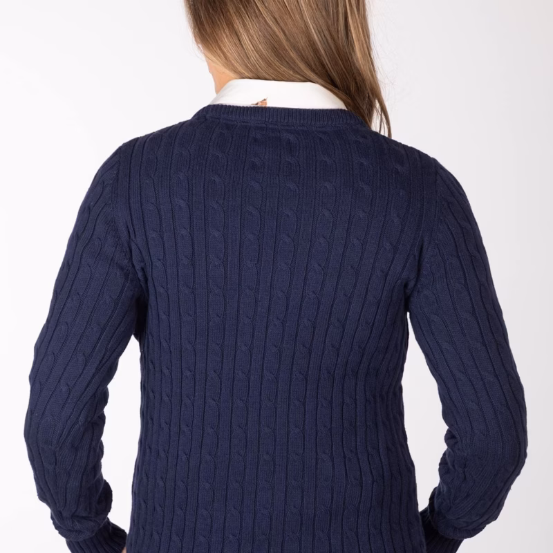 Rydale Ladies Crew Neck Cable Knit Jumper - Emma Rydale Ladies Crew Neck Cable Knit Jumper - Emma