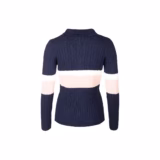 Rydale Ladies Striped Quarter Zip Jumper - Bramham