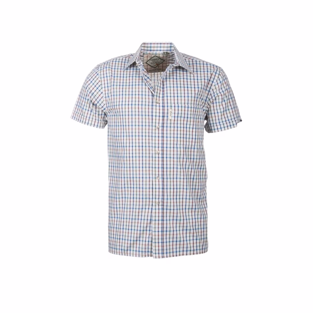 Rydale Men's Short Sleeved Check Shirts - Harvest Light Check