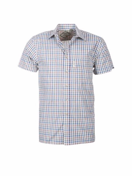 Rydale Men's Short Sleeved Check Shirts - Harvest Light Check