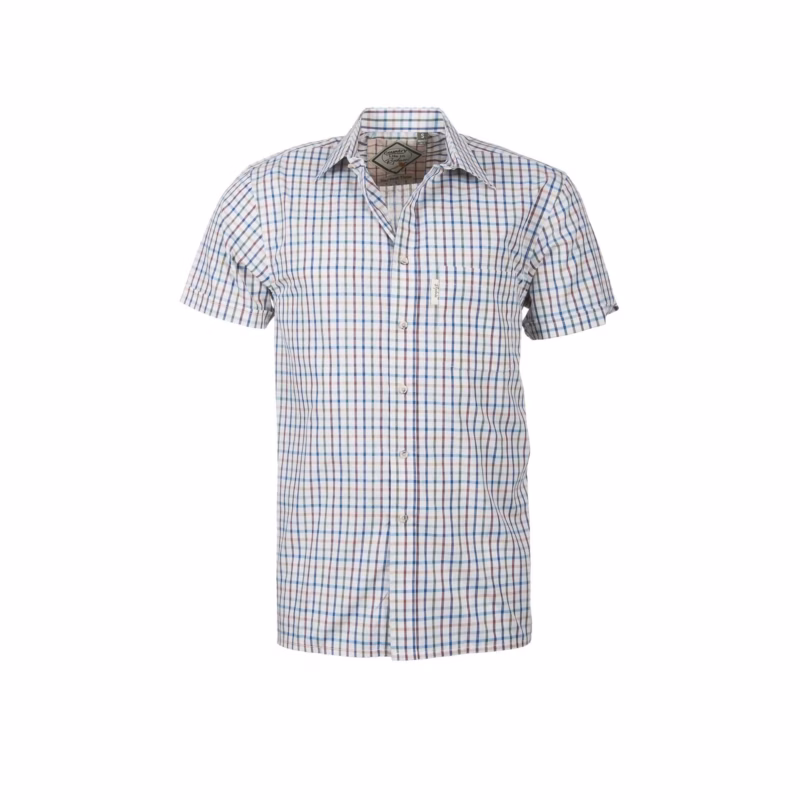 Rydale Men's Short Sleeved Check Shirts - Harvest Light Check
