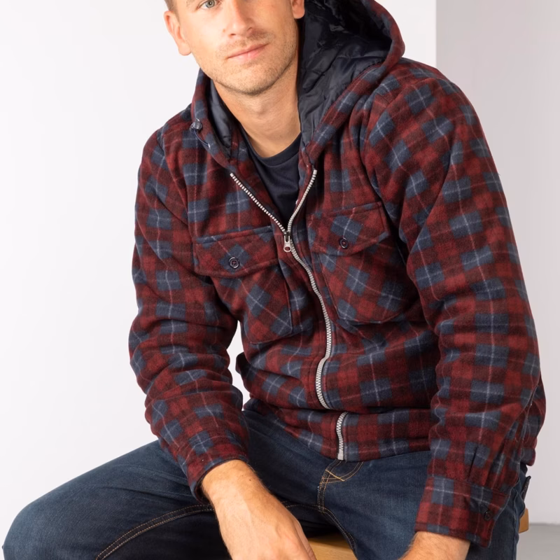 Rydale Men's Hooded Fleece Overshirt - Ulrome Rydale Men's Hooded Fleece Overshirt - Ulrome