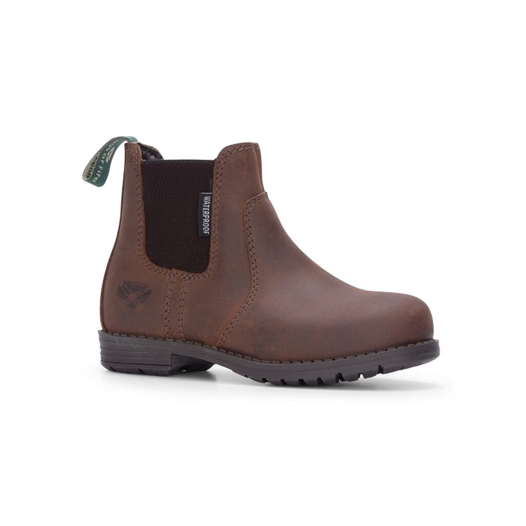 Hoggs of Fife Shire Junior Leather Waterproof Dealer Boot