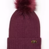 Rydale Ladies Pom Pom Hat - Bella - Berry