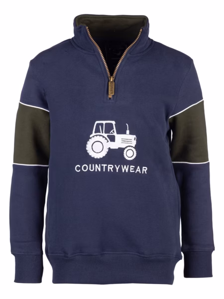 Rydale Boys Quarter Zip Sweatshirt - Byland
