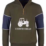 Rydale Boys Quarter Zip Sweatshirt - Byland