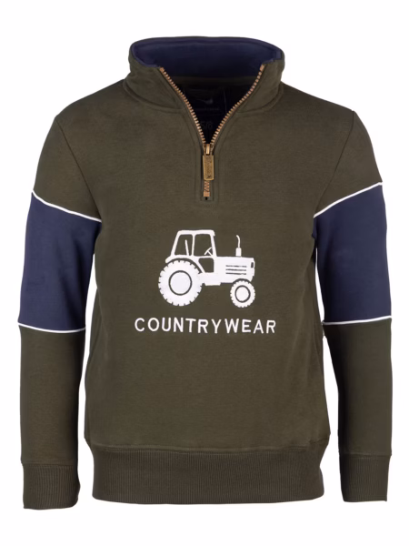 Rydale Boys Quarter Zip Sweatshirt - Byland