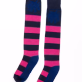 Rydale Ladies Broadstripe Knee Length Riding Socks - Navy