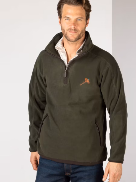 Rydale Men's Half Zip Fleece - Gransmoor - Olive