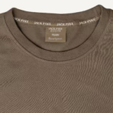 Jack Pyke Cotton T-Shirt in Green – collar detail