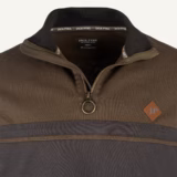 Jack Pyke Half Zip Contrast Sweatshirt in Green – zip detail