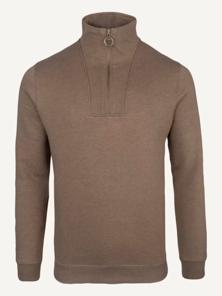 Jack Pyke Half Zip Sweatshirt in Barley – front