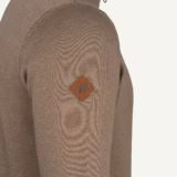 Jack Pyke Half Zip Sweatshirt in Barley – logo detail