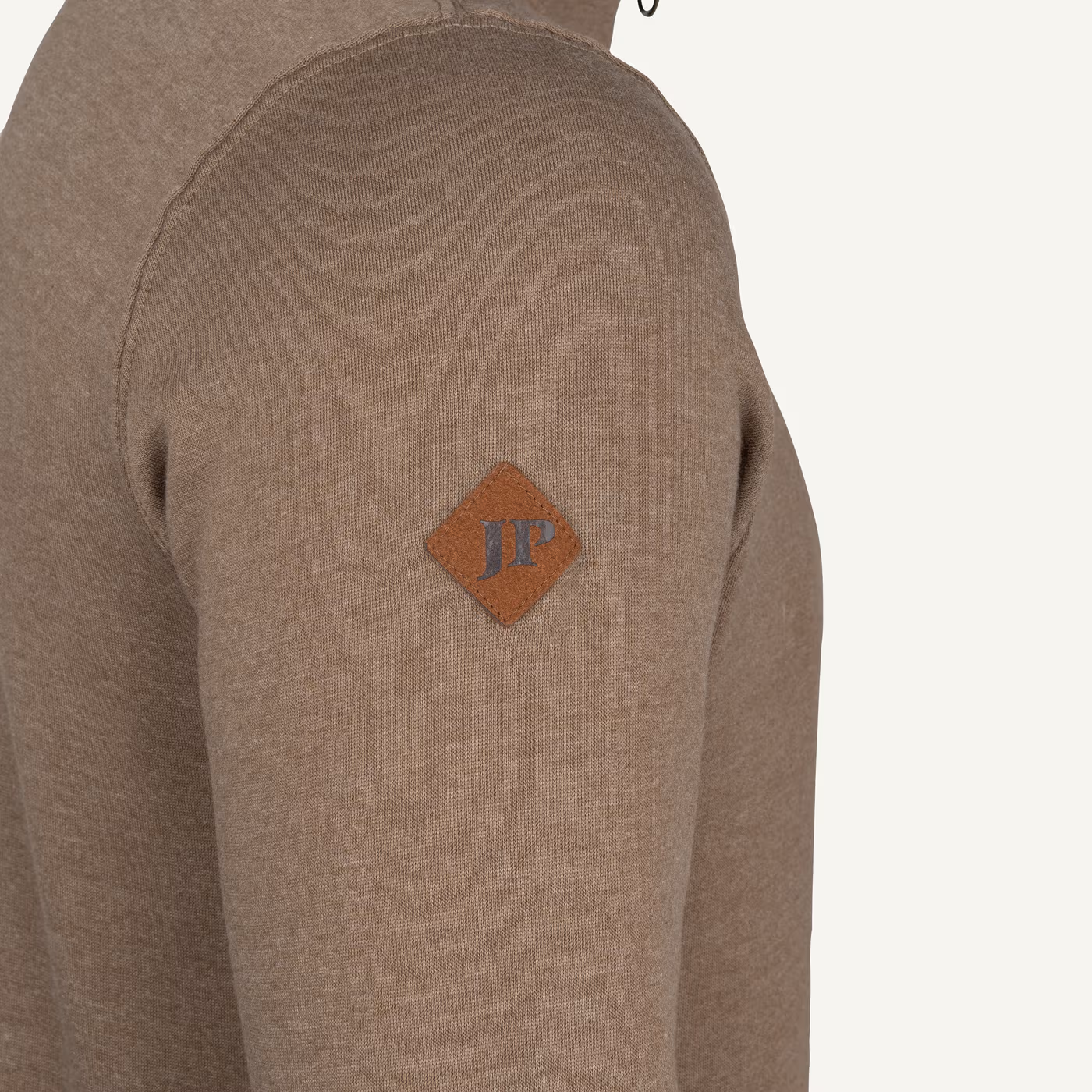 Jack Pyke Half Zip Sweatshirt in Barley – logo detail Jack Pyke Half Zip Sweatshirt in Barley – logo detail