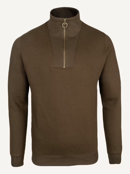 Jack Pyke Half Zip Sweatshirt in Barley – front