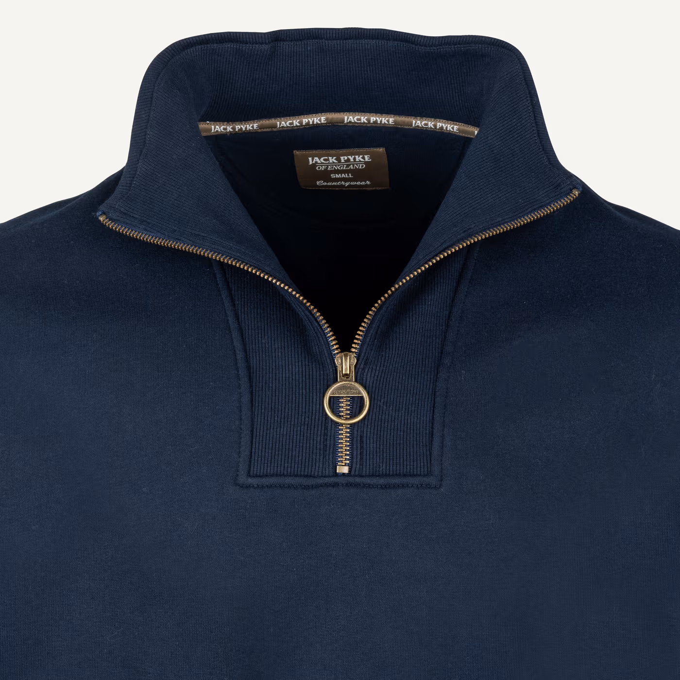 Jack Pyke Half Zip Sweatshirt in Navy – zip detail Jack Pyke Half Zip Sweatshirt in Navy – zip detail