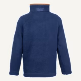 Jack Pyke Junior Half Zip Sherpa Fleece Pullover in Navy – rear