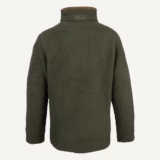 Jack Pyke Junior Half Zip Sherpa Fleece Pullover in Olive – rear